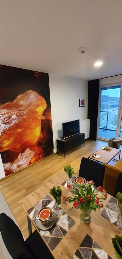 Apartament Bursztynowy Modern Tower Gdynia Extérieur photo